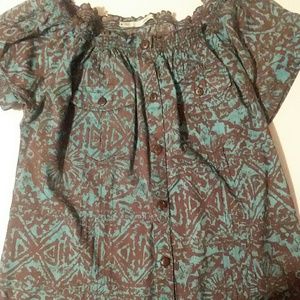 Maunces Button Down Top size M